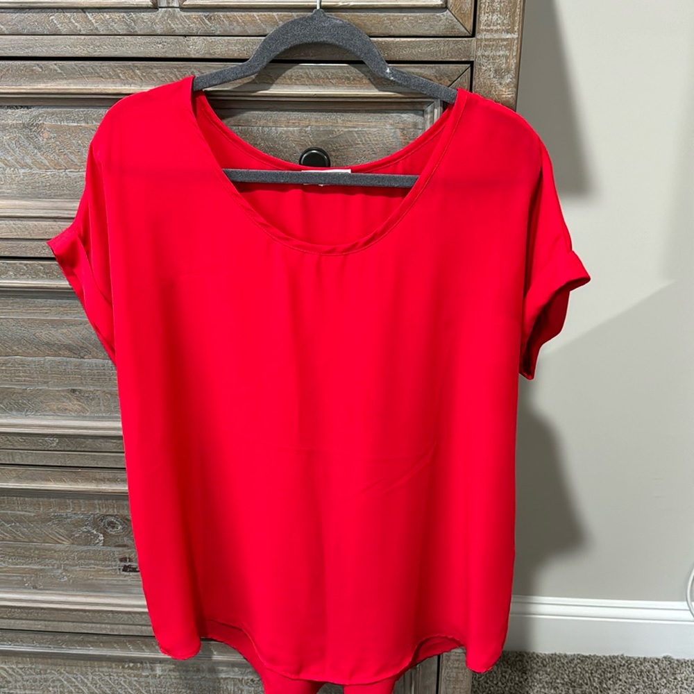 Pleione Red Shirt- size large